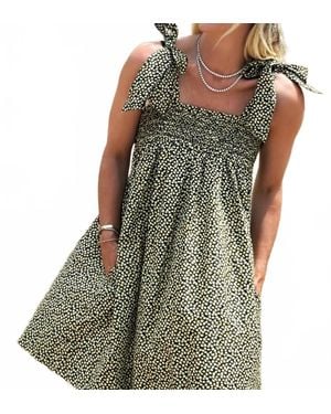 BURU White Label Lemon Tie Strap Dress - Green