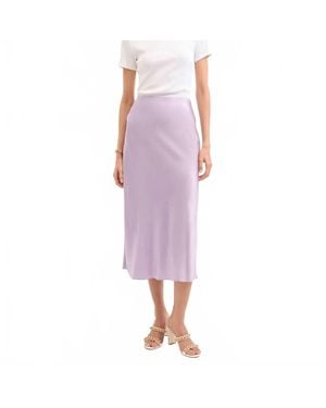 Veronica Beard Clover Midi Skirt - Purple