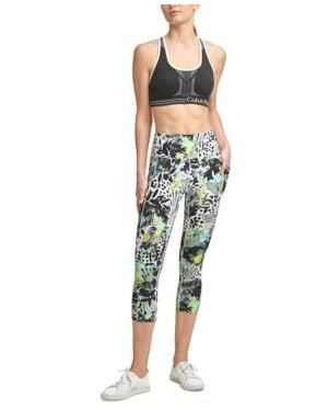 Calvin Klein Performance Printed Cropped Leggings - Multicolor