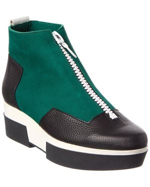 Arche Fylzhy Leather Wedge - Green