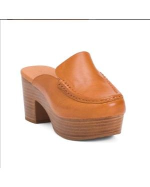 Chocolat Blu Gem Heeled Mules - Brown