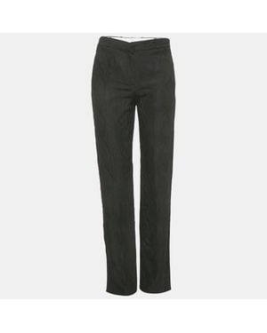 JOSEPH Matt Reptile Jacquard Silk Pants - Gray