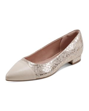 Rockport Kenzie Flats Leather Pointed Toe Ballet Htat1796 - Brown