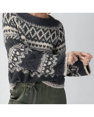 Sanctuary Fairisle Crew Neck Sweater - Multicolor