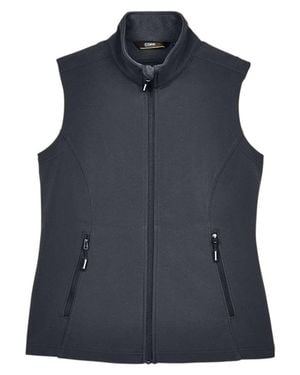 CORE365 Cruise Two-Layer Fleece Bonded Softshell Vest - Black
