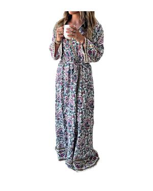 Sur La Vague Draper Robe - Blue