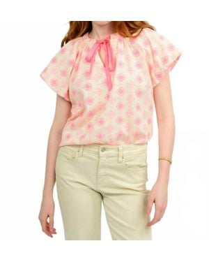 Ivy Jane Popover And Tie Top - Red