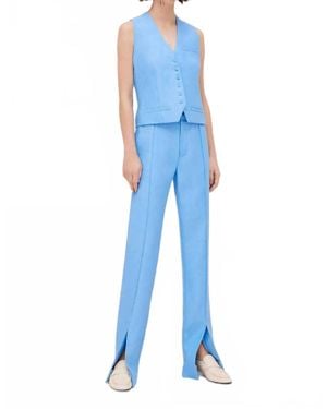 Alexis Miko Button-Down Vest - Blue