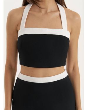 4th & Reckless Brea Crop Top - Black