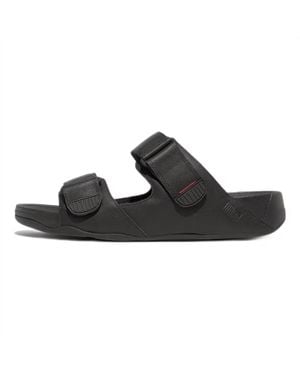 Fitflop Gogh Moc Adjustable Strap Slide Sandal - Black