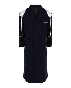 Ferragamo Single-Breasted Hooded Coat - Blue