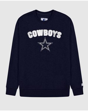 Starter Dallas Cowboys Long Sleeve Crew Neck Shirt - Blue