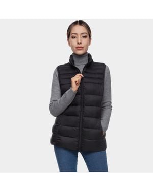 Rokka&Rolla Quilted Puffer Vest - Black
