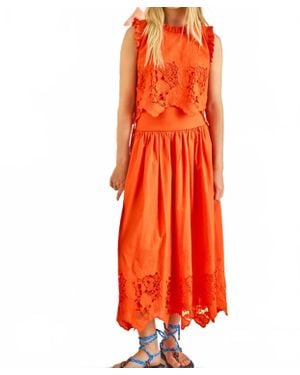 Hunter Bell Nathalie Skirt - Orange