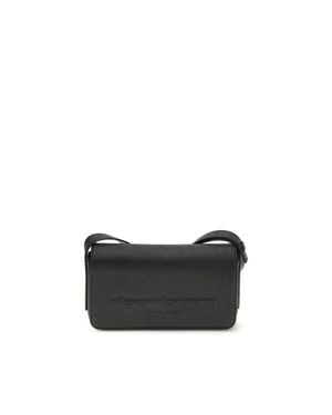 Alexander Wang Calf Leather Bos Taurus Shoulder Bag - Black