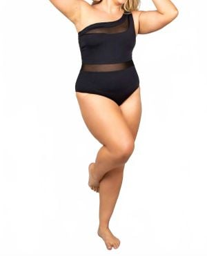 Nomads Coast One Shoulder One-Piece Swimwear - Black