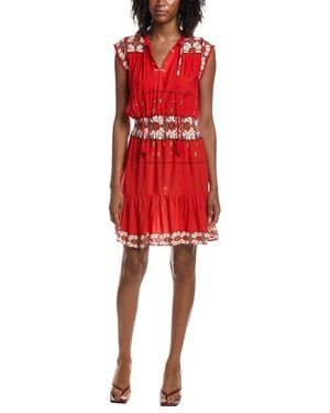 Nanette Lepore Sleeveless Mini Dress - Red