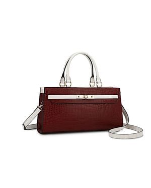 MKF Colby Satchel Handbag By Mia K - Red