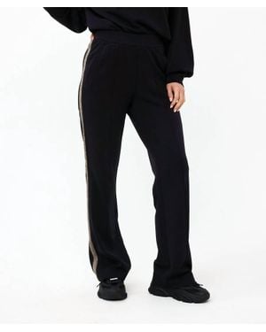 EsQualo Lurex Tape Modal Pant - Black