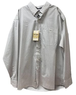 Wrangler George Straight Long Sleeve Shirt - Gray