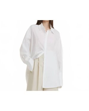 Calcaterra Basic Button-Up Blouse - White