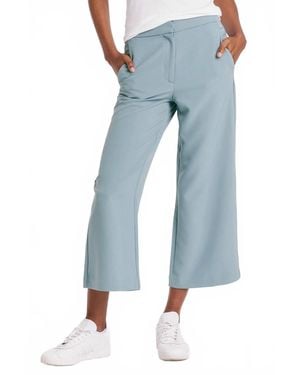 Another Love Denali High Rise Crop Wide Leg Pant - Blue
