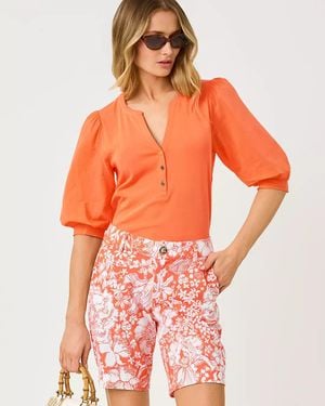 Lilly Pulitzer 9" Natia Knit Short - Orange
