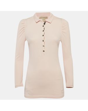 Burberry Cotton Long Sleeve T-Shirt S - Natural