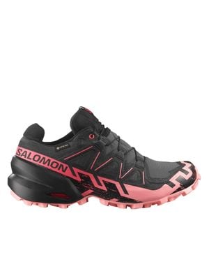 Salomon Streamlined Athletic Sneakers With Vibrant Accents - Brown