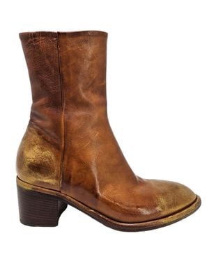 Madison Maison Hand Rubbed Ankle Boot - Brown