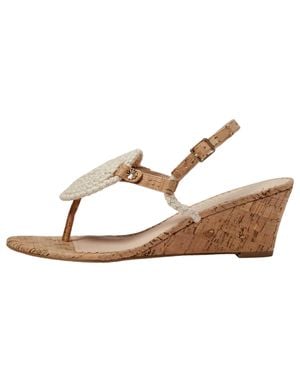 Jack Rogers Reef Wedge Cork Natural Jute Rope 113231Wg01-Nat - Brown