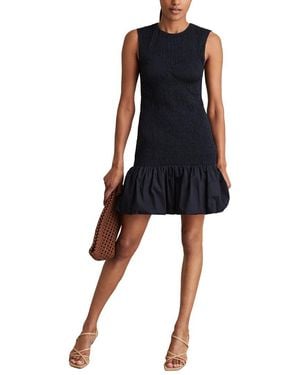 Reiss Belinda Shirred Detail Shirtdress - Blue
