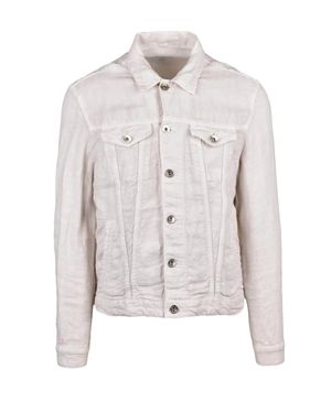 Eleventy Linen Jacket - White