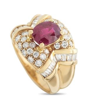 LB Exclusive 14K 1.57Ct Diamond And Ruby Ring Mf40-051526 - Metallic