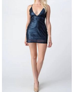 Evenuel Sequin Mini Dress - Blue