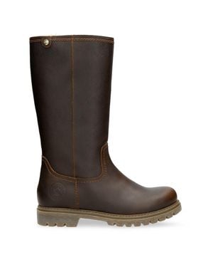 Panama Jack Bambina B82 Chestnut Waterproof Leather Winter Boots - Brown