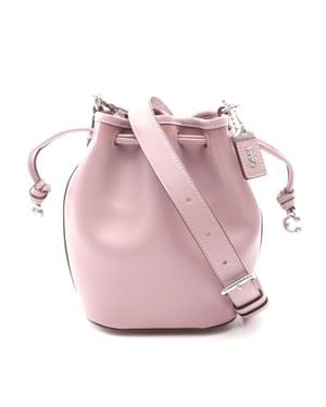COACH Camila Leather Bucket Shoulder Bag - Pink