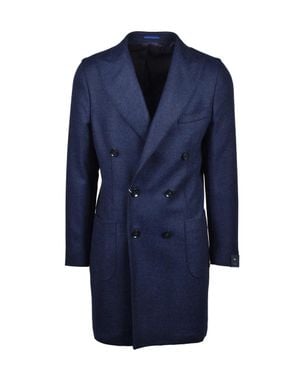 KB Napoli Double-Breasted Coat Wool/Elastane - Blue