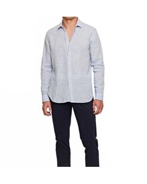 Orlebar Brown Giles Linen Shirt - Gray