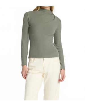Nation Ltd Neda Pleated Top - Green