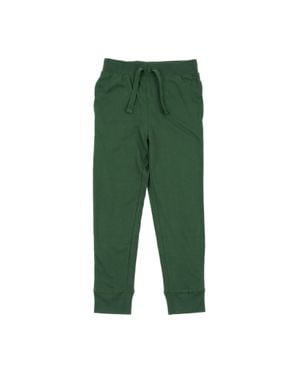 Leveret Kids Drawstring Jogger Pants Boho Solid Color - Green