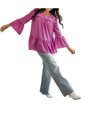 Haptics Valley Girl Blouse - Purple