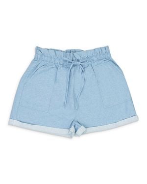 CALLIPYGIAN Paperbag Shorts - Blue