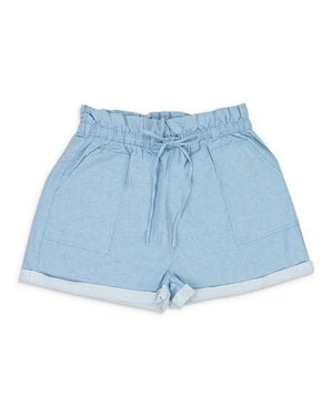 CALLIPYGIAN Paperbag Shorts - Blue