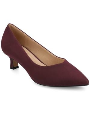 Journee Collection Pammie Wide Width Pumps - Red