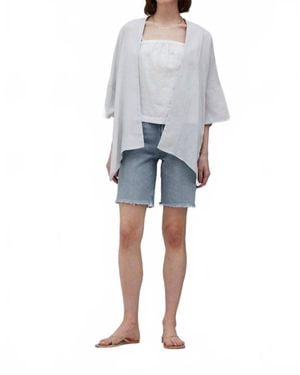 GRADE & GATHER Lordes Oversized Crepe Kimono - Blue