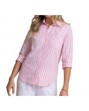 Southern Tide Emery Button Front Shirt - Pink