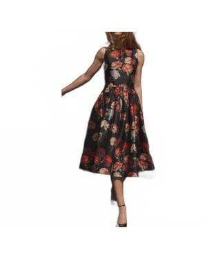 byTiMo Taffeta Midi Dress - Red