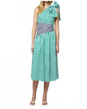 French Connection Alexis One Shoulder Dress - Green