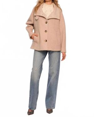 Heartloom Lena Textured Boucle Coat - Natural
